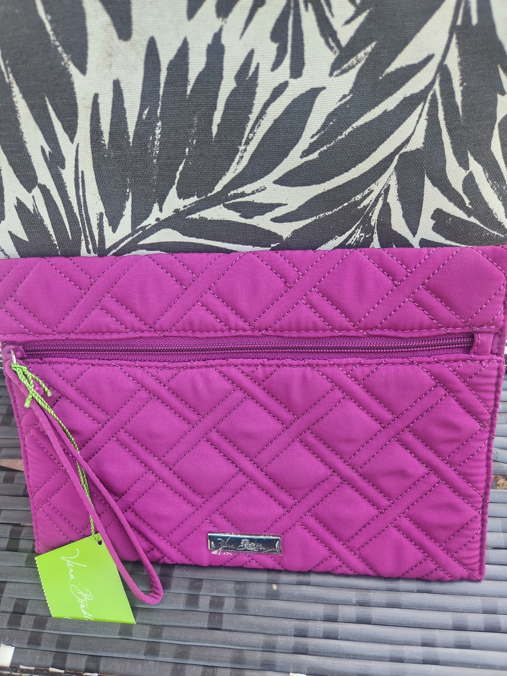 Vera Bradley Plum Quilted Wristlet Clutch NWT